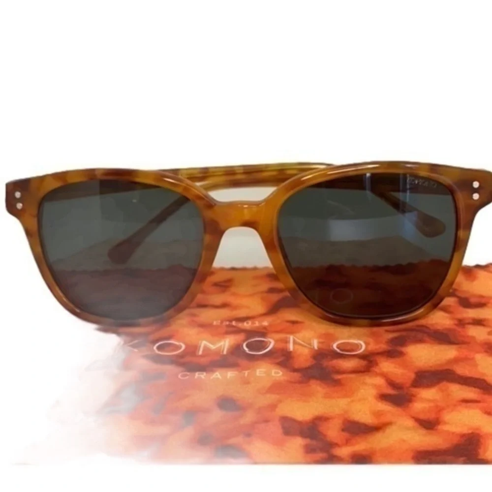Komono Sunglasses Renee Orange tan Caramel Demi New